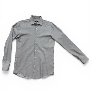 BOSS by Hugo Boss Slim Fit Black & White Stripe Button Down Shirt